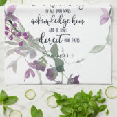 主への信頼フローラ キッチンタオル (折り畳み)