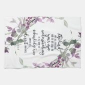 主への信頼フローラ キッチンタオル (横)