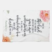 主への信頼フローラ キッチンタオル (横)