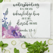 主への信頼フローラ キッチンタオル (折り畳み)