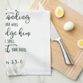 主への信頼フローラ キッチンタオル (四つ折り)