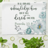 主への信頼フローラ キッチンタオル (折り畳み)