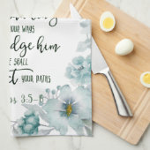 主への信頼フローラ キッチンタオル (四つ折り)