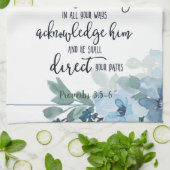 主への信頼フローラ キッチンタオル (折り畳み)