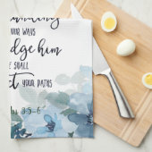 主への信頼フローラ キッチンタオル (四つ折り)