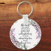 主への信頼フローラ キーホルダー (正面)