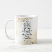 主への信頼フローラ コーヒーマグカップ (左)