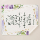 主への信頼フローラ シェルパブランケット (正面(横))