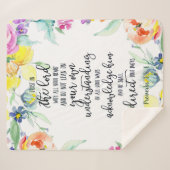 主への信頼フローラ シェルパブランケット (正面(横))