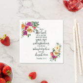 主への信頼フローラ スタンダードカクテルナプキン (インサイチュ)