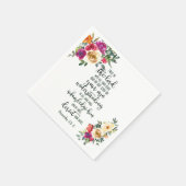 主への信頼フローラ スタンダードカクテルナプキン (角)