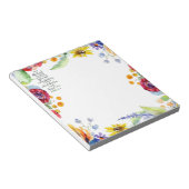 主への信頼フローラ ノートパッド (アングル)