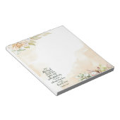 主への信頼フローラ ノートパッド (アングル)