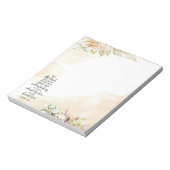 主への信頼フローラ ノートパッド (回転)