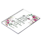 主への信頼フローラ ノートブック (左側)