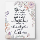 主への信頼フローラ フォトプラーク (正面)