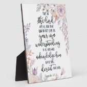 主への信頼フローラ フォトプラーク (側面)