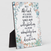 主への信頼フローラ フォトプラーク (側面)