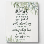 主への信頼フローラ フォトプラーク (正面)