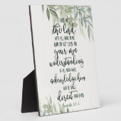 主への信頼フローラ フォトプラーク (側面)