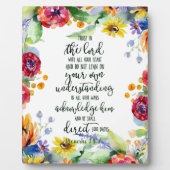 主への信頼フローラ フォトプラーク (正面)