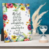 主への信頼フローラ フォトプラーク (側面)