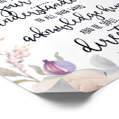 主への信頼フローラ ポスター (角)