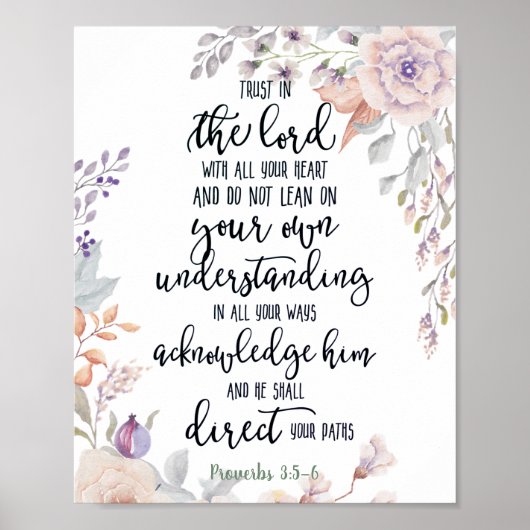 主への信頼フローラ ポスター (正面)