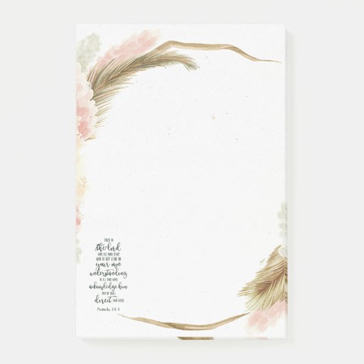 主への信頼フローラ ポストイット (正面)