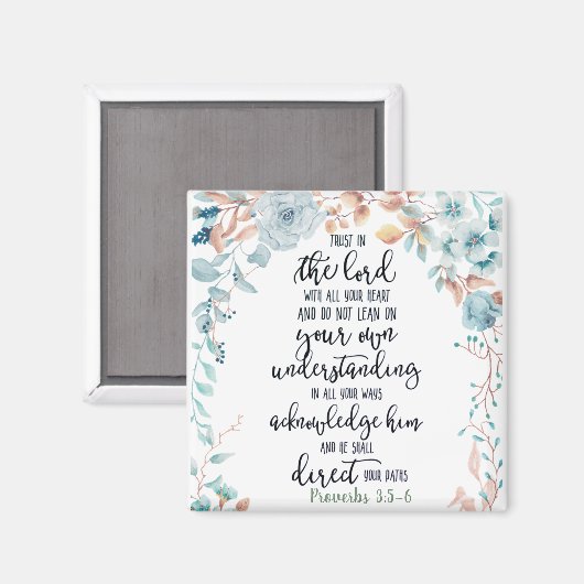 主への信頼フローラ マグネット (正面/裏面)