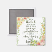 主への信頼フローラ マグネット (正面/裏面)