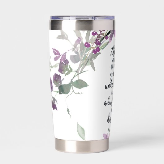 主への信頼フローラ 保温保冷タンブラー (正面)