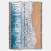 主への信頼3海波 スローブランケット (正面縦)