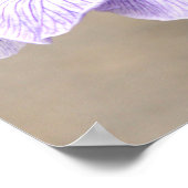 主への信頼3:5紫の虹彩フローラ ポスター (角)