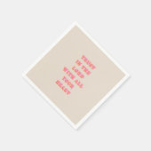 主への信頼3:5-6聖書の聖句引用文 スタンダードカクテルナプキン (角)