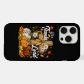 主への感謝 秋の落ちる季節 iPhoneケース (裏面横)