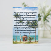 主への祈りの言葉の神フラットグリーティングカード カード (スタンド正面)