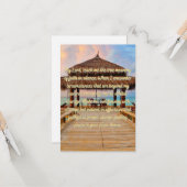 主への祈りの言葉毎日の平らなグリーティングカード カード (正面/裏面インサイチュ)