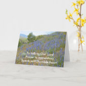 主へのHaiku Card話 カード (黄色い花)