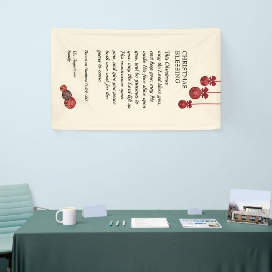 主よカスタムよクリスマス賛美に 横断幕 (トレードショー)