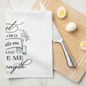 主よ与え力ティモテ感動的ィ4 キッチンタオル (四つ折り)