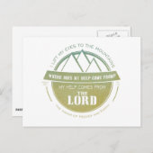 主よ救済来からの私の緑のロゴバース ポストカード (正面/裏面)