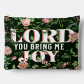 主よ私に喜びのフローラ・クリスチャン アクセサリーポーチ (正面)