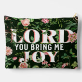 主よ私に喜びのフローラ・クリスチャン アクセサリーポーチ (裏面)