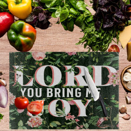 主よ私に喜びのフローラ・クリスチャン カッティングボード