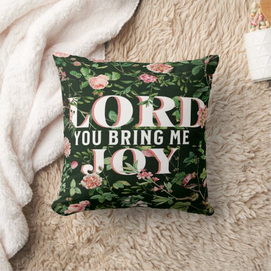 主よ私に喜びのフローラ・クリスチャン クッション (ブランケット)