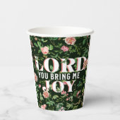 主よ私に喜びのフローラ・クリスチャン 紙コップ (裏面)