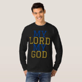 主よ私の神の聖書的な人々の長袖 Tシャツ (正面フル)