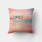 主よ私は角枕を渇望 クッション (裏面)