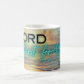 主よ私は角枕を渇望 コーヒーマグカップ (中央)